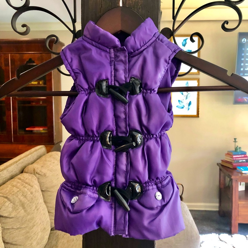 2T purple puffer vest